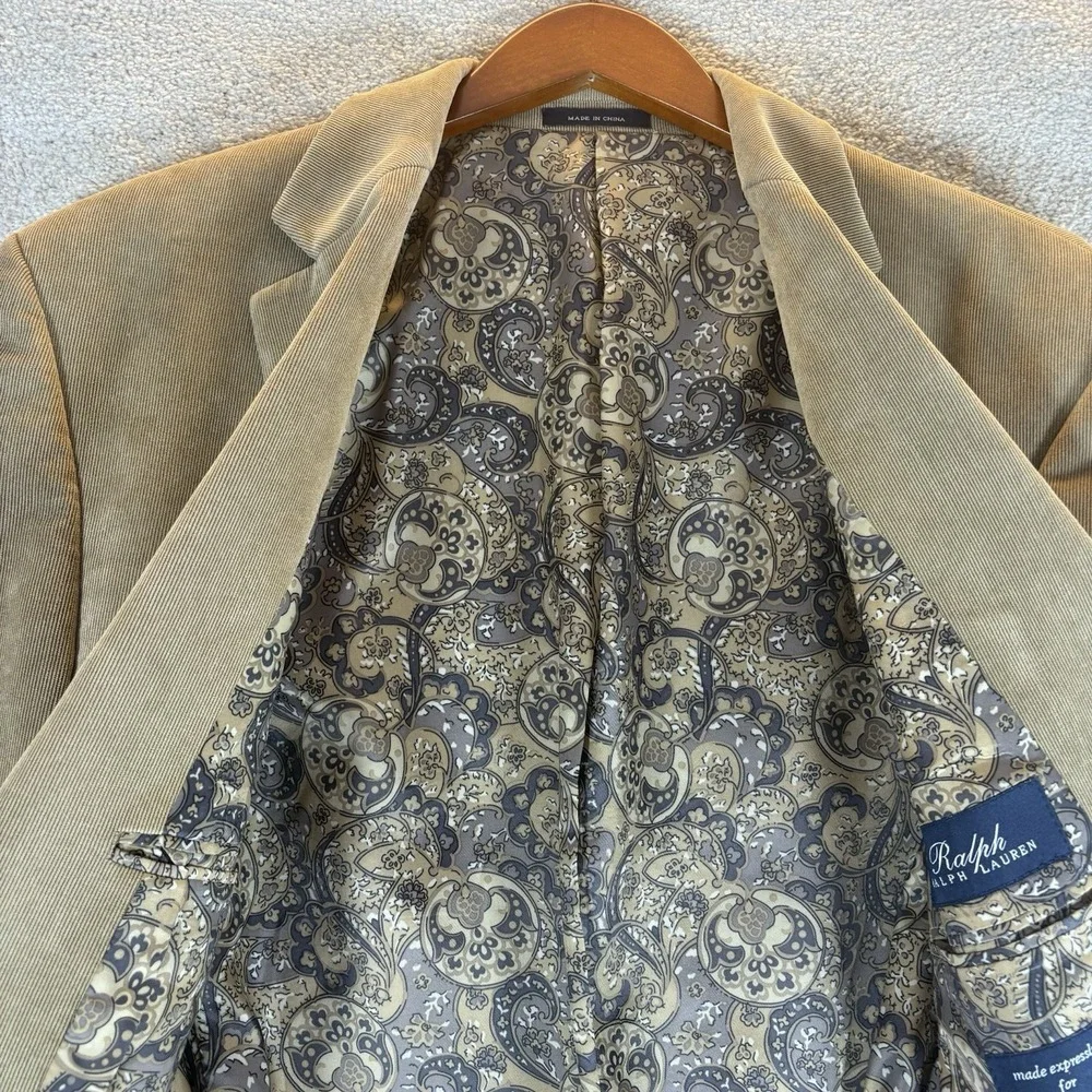 Ralph Lauren Expressly for Dillard's Men's 41L Corduroy Blazer Sport Coat Jacket